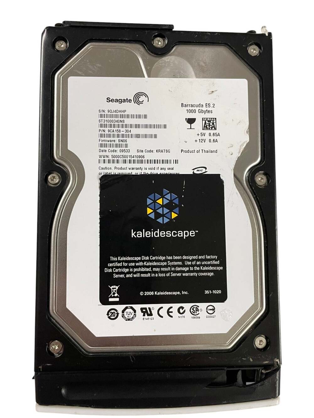 Seagate Barracuda ST31000340NS 1TB Internal 7200 RPM Hard Drive SATA 3.5"